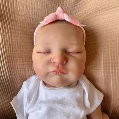 20 Inches Nora Sweet Sleeping Reborn Doll Without Hair