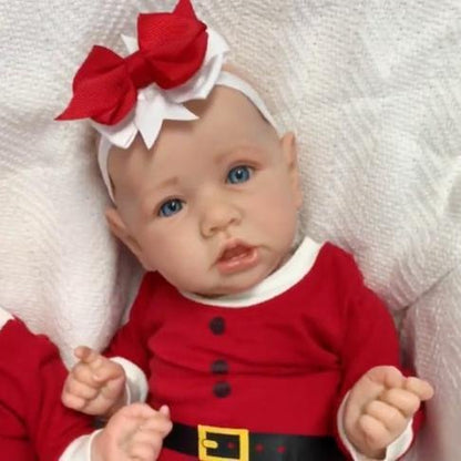 22 Inches Open Eyes Christmas Reborn Doll Girl-Saskia