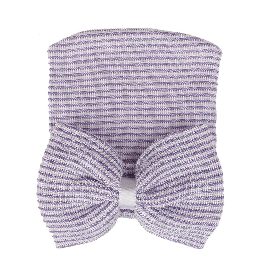 Cute Bow Knot Knitted Pullover Baby Hat