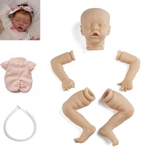 17 inches Twin-A DIY Blank Vinyl Unpainted Unfinished Reborn Doll Kit