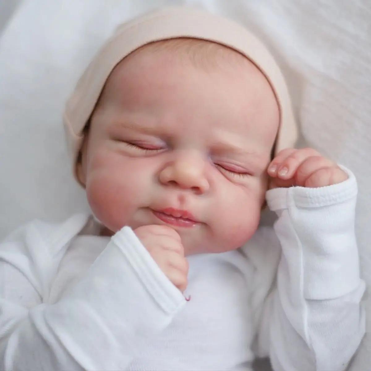 19 Inches Lifelike Closed Eyes Reborn Doll Boys/Girls