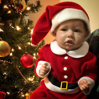 22 Inches Open Eyes Christmas Reborn Doll Girl-Saskia