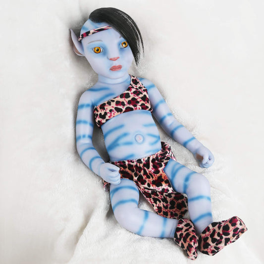 12 Inches Open Eyes Reborn Avatar Boy/Girl With Hair