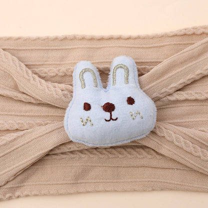 Cute bunny nylon baby headband