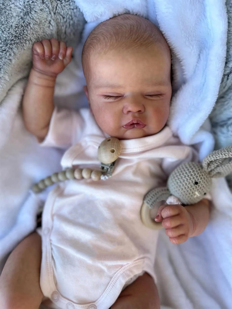 Amelia 19 Inches Lifelike Closed Eyes Reborn Dolls-Quinbee