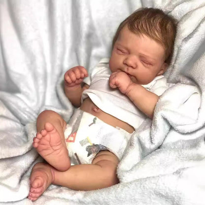 19 Inches Realistic Ian Closed Eyes Reborn Doll-Pascale