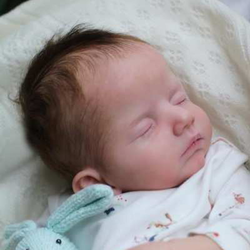 19 inches Sara Closed Eyes DIY Blank Unpainted Reborn Doll Kit