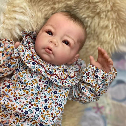 Rodney 20 inch Realistic open eyes Reborn doll with drawn hair