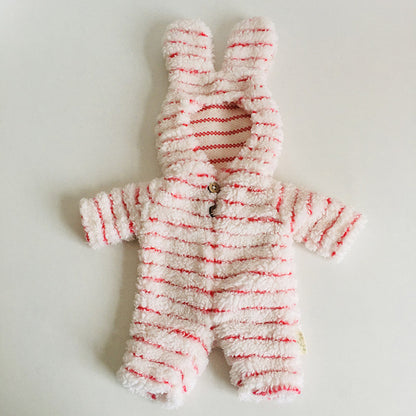 Cute Bunny Ear Plush Clothes for 12 Inches Reborn Doll