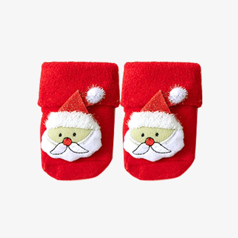 Autumn and Winter cotton fleece-lined loose cute doll Christmas stockings