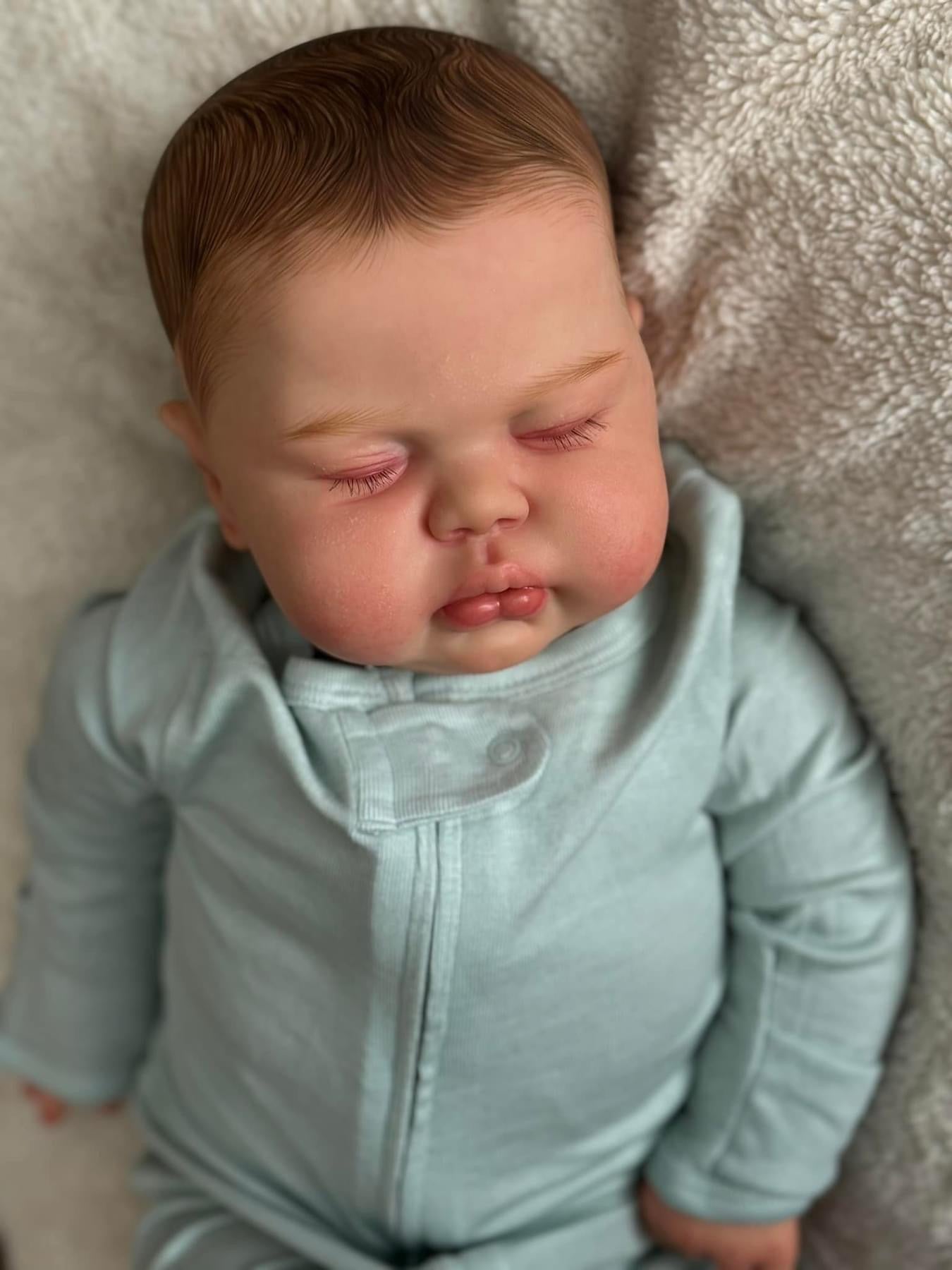 24 inch Closed Eyes Hazel Reborn Doll -Pickle