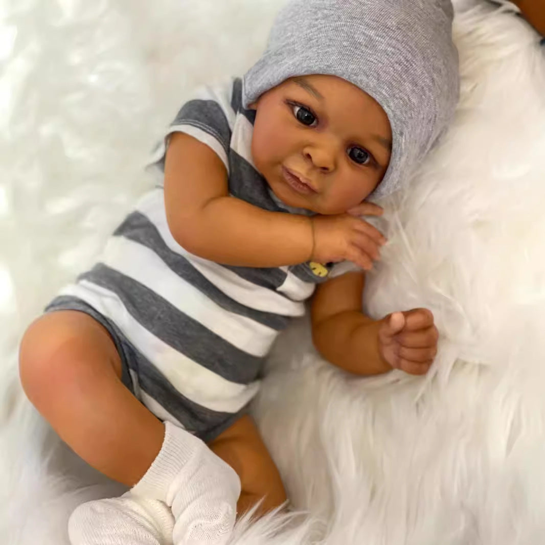 Clara 23 inch Realistic Open Eyes African American Reborn Dolls - Jaylan