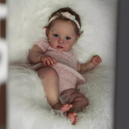 20 Inches Reborn Dolls With Blue Eyes And Short Hair