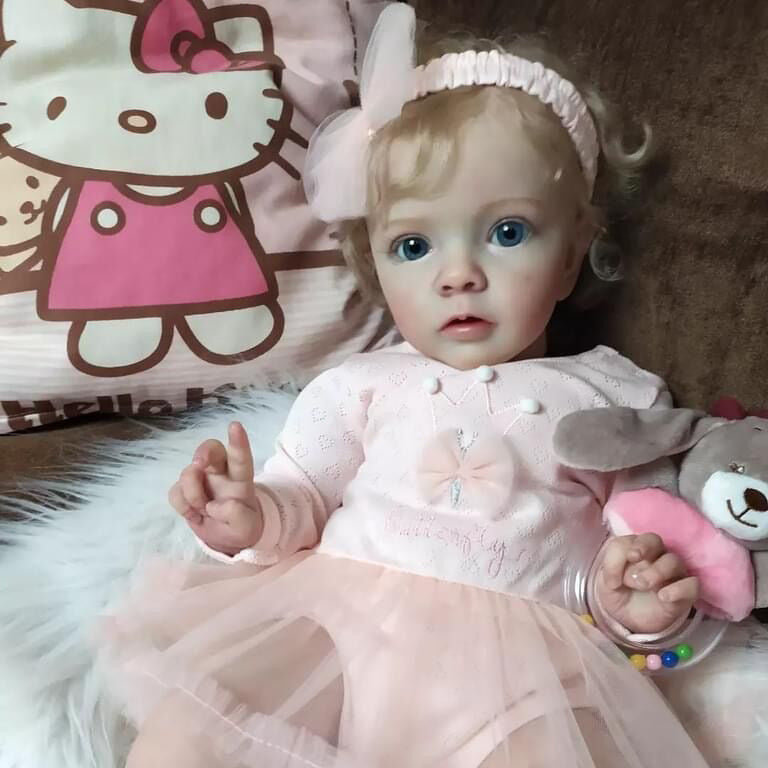 Vera 24 inch/60 cm Realistic Reborn Dolls with Blonde Hair-Missy