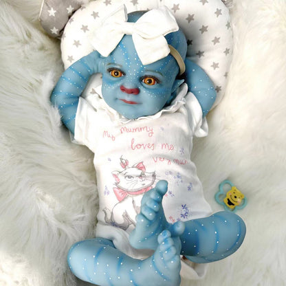 19 inch Open Eyes Avatar Reborn Dolls with Headband - Felicia