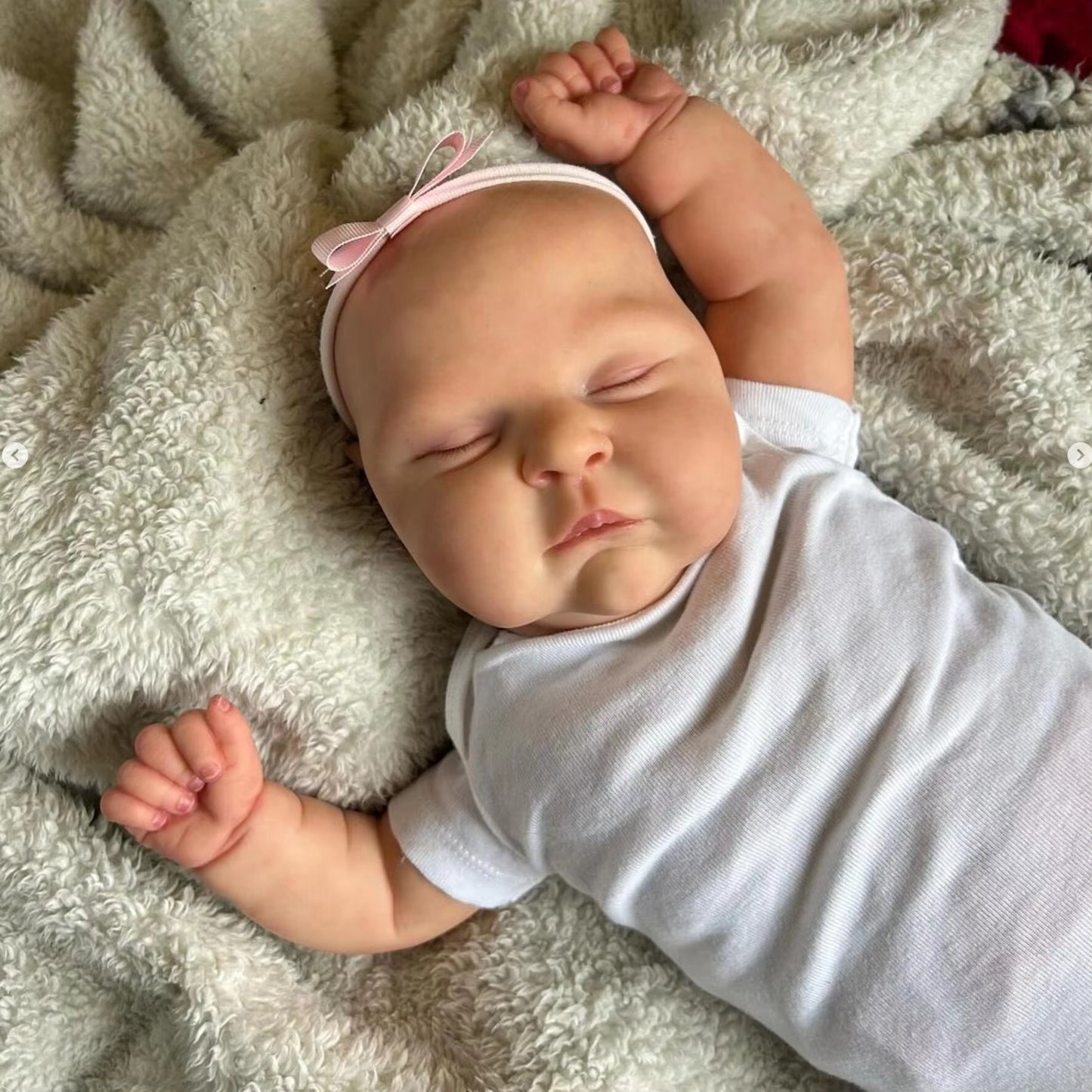 20 Inch Sandra Lifelike Sleeping Reborn Doll Girls - Peaches