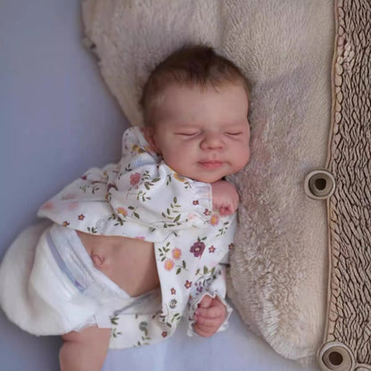 19 Inches Realistic Jesse Closed Eyes Reborn Baby Dolls-Pascale