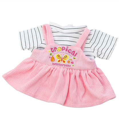 Cute Pink Dress/Panst 3-Piece Clothe Set for 18 Inches Reborn Doll