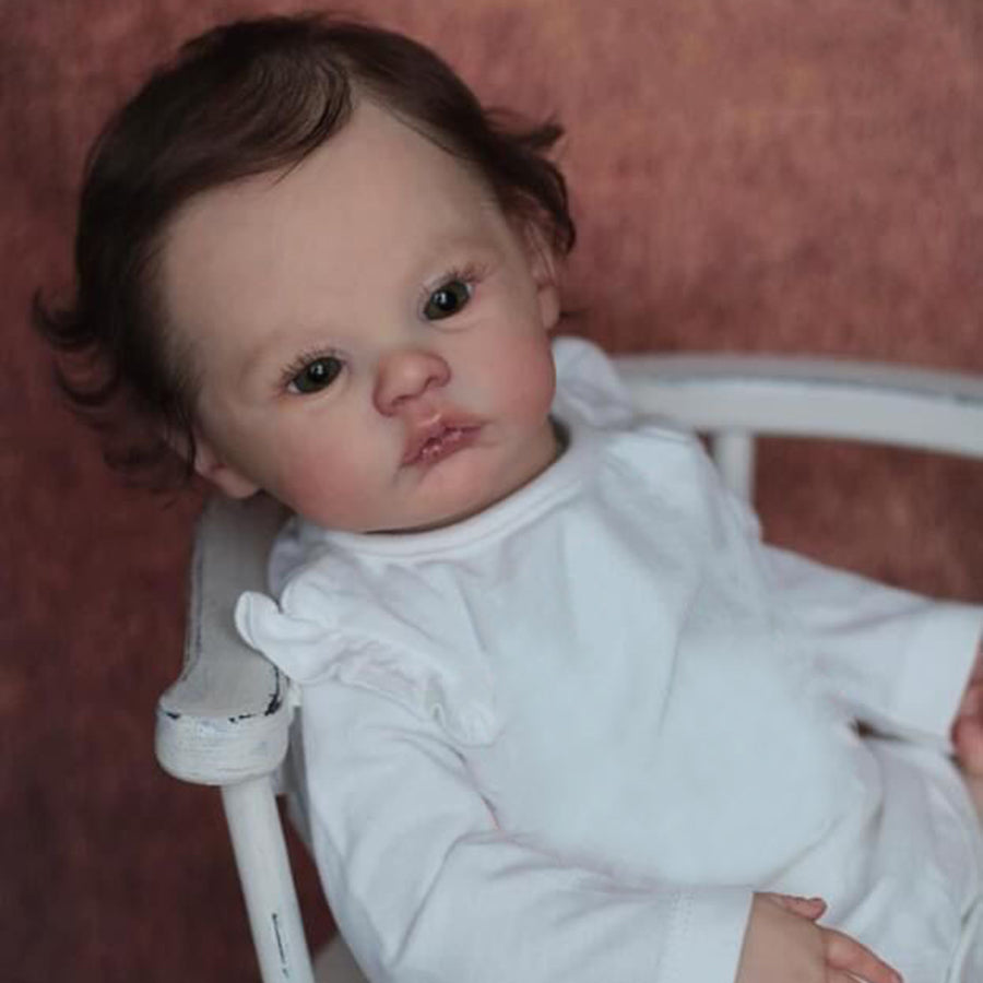 19 Inches Moore Lifelike Open Eyes Reborn Doll Girls-Meadow