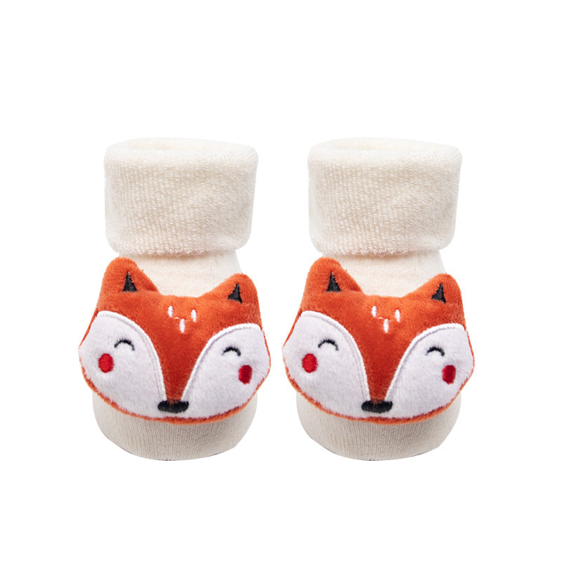 Winter warm cute cartoon doll baby socks