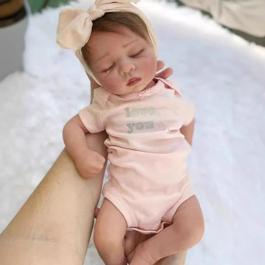 19 Inches Closed Eyes Sleeping Reborn Doll Girl