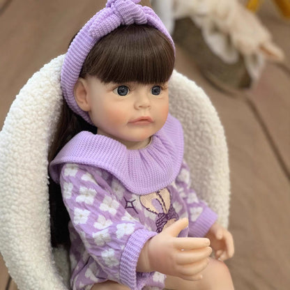 22 Inches Cute Reborn Doll Girl With Long Hair -Suesue