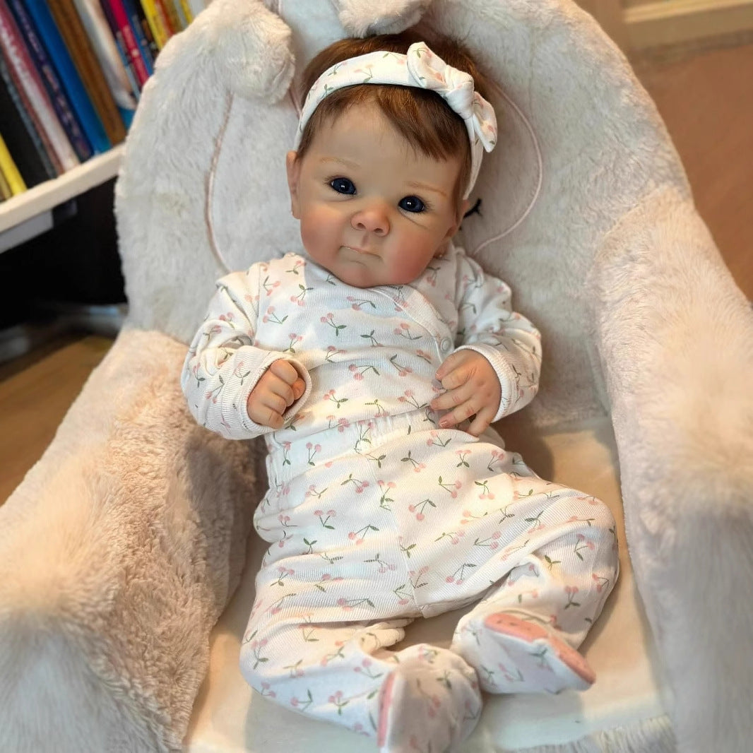 18 inches Open Eyes Short Hair Cloth Body Reborn Doll-Bettie