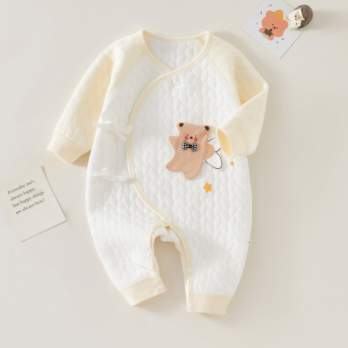 Little Bear Long Sleeve Warm Romper for 20-27 Inches Reborn Dolls