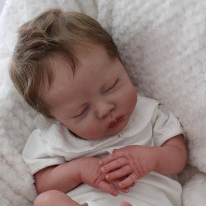 18 Inches Sweet Reborn Dolls Sleeping With Short Hair-Deliah