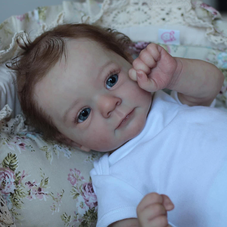 19 Inches Felicia Reborn Dolls With Open Eyes And Short Hair