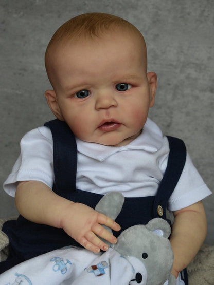 24 Inches Reborn Dolls With Open Eyes And Painted Hair - Sandie