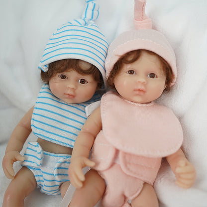 6 Inch 15 Cm Reborn Dolls Open Eyes Twins