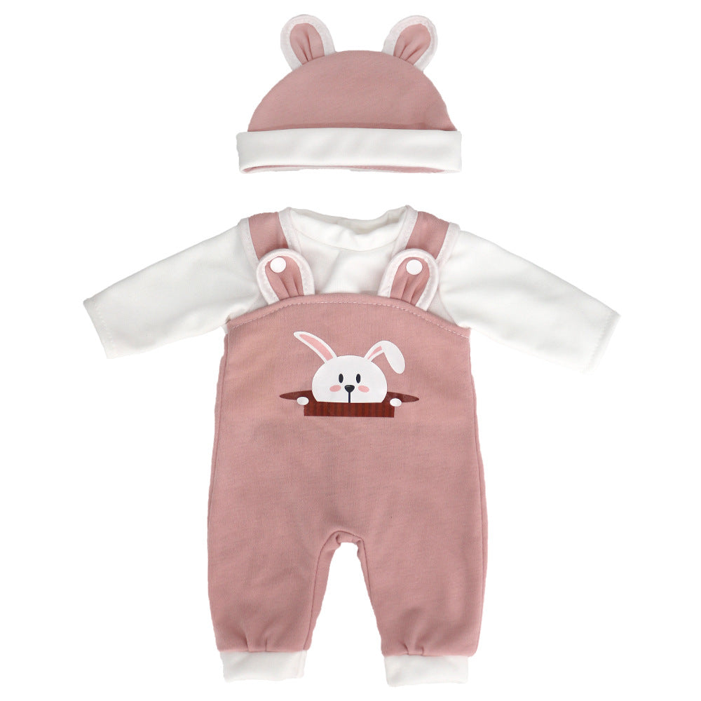 Cute Bear Clothes With Hat for 16-18 Inches Reborn Doll