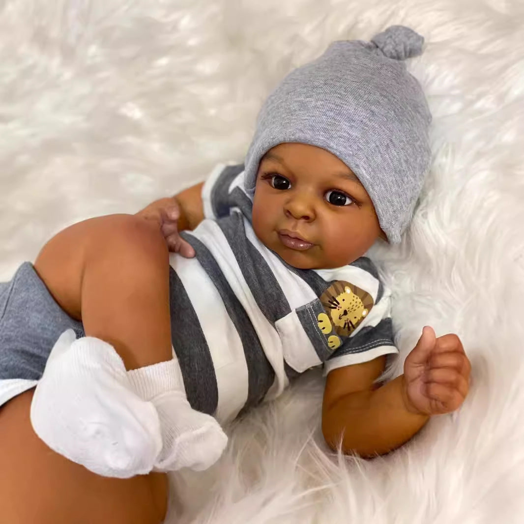 Clara 23 inch Realistic Open Eyes African American Reborn Dolls - Jaylan