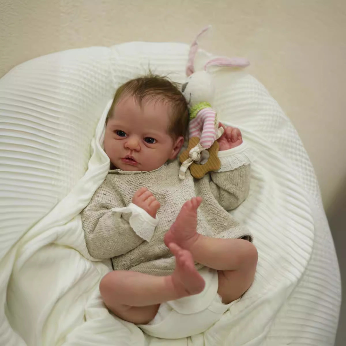 19 Inches Reborn Dolls With Open Eyes And Short Hair-Evi