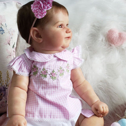 Penny 20 Inch Reborn Doll Girl with Short Brown Hair-Maddie