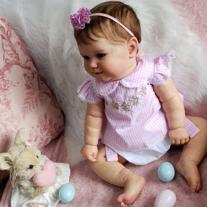 Penny 20 Inch Reborn Doll Girl with Short Brown Hair-Maddie