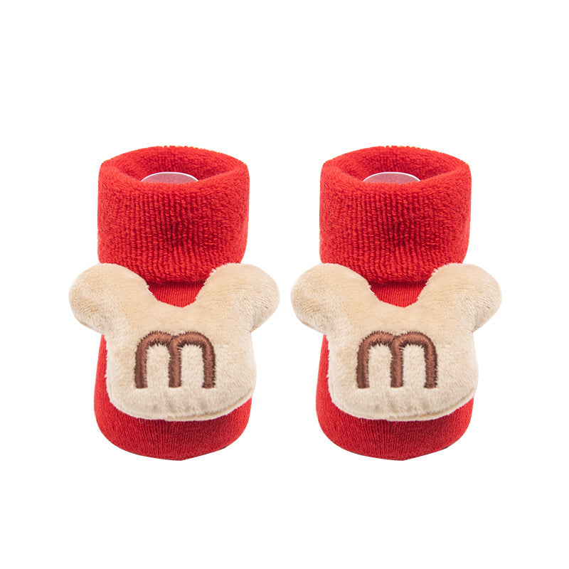 Winter warm cute cartoon doll baby socks