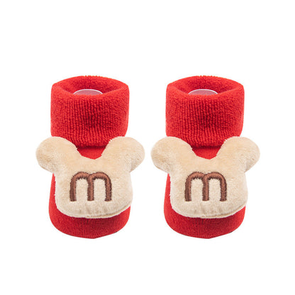 Winter warm cute cartoon doll baby socks