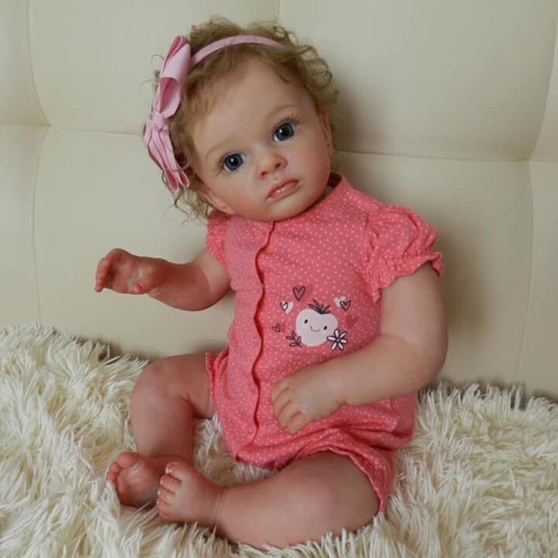 24 Inches Renee Blonde Hair Reborn Dolls with Open Eyes