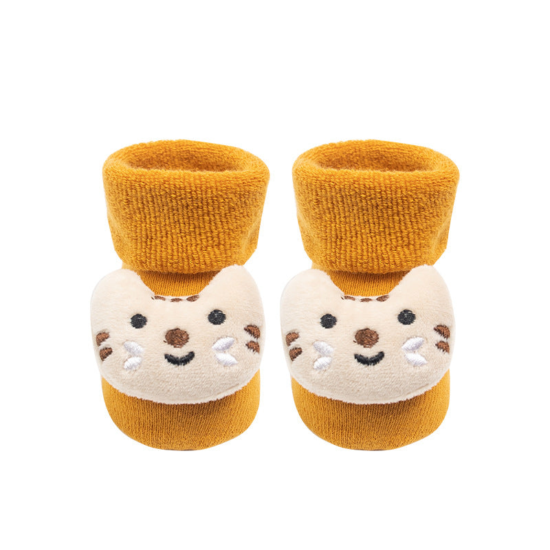 Winter warm cute cartoon doll baby socks