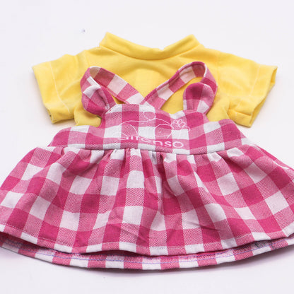 Cute Plaid Dress for 19 Inches Reborn Doll