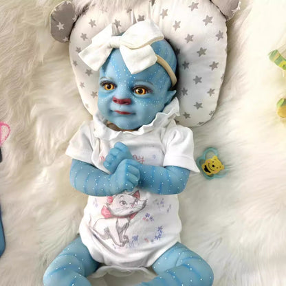 19 inch Open Eyes Avatar Reborn Dolls with Headband - Felicia