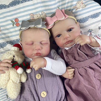 20 Inches Lifelike Reborn Doll Twins Sisters-Loulou