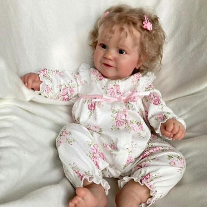 20 Inches Lifelike Lucy Open Eyes Reborn Baby Dolls With Blonde Hair