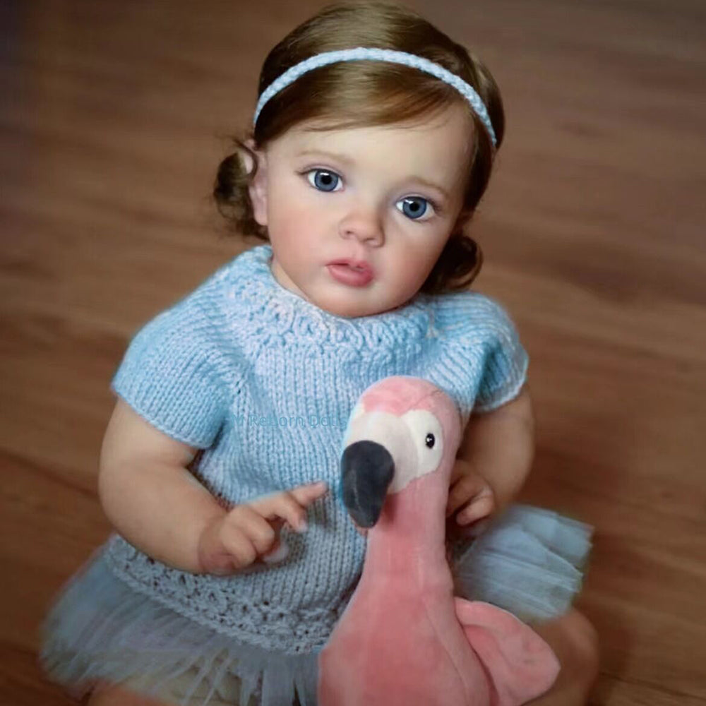 24 Inch/60 Cm Realistic Cara Reborn Dolls With Open Eyes - Missy