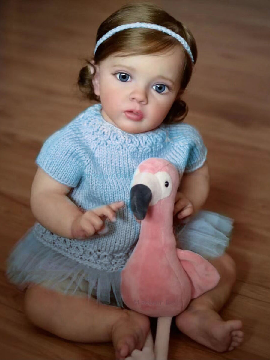 24 Inch/60 Cm Realistic Cara Reborn Dolls With Open Eyes - Missy