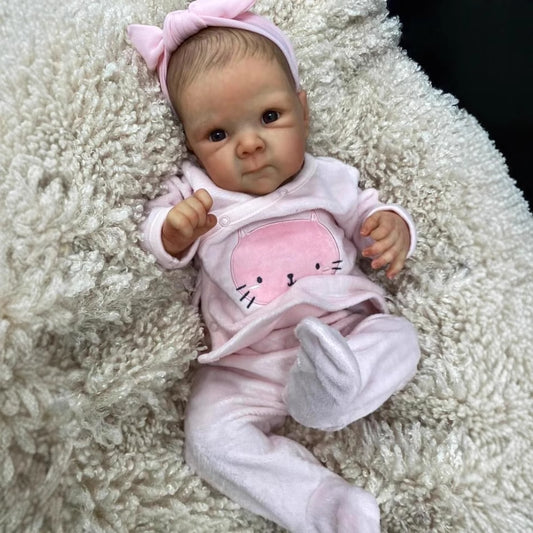 18 inches Open Eyes Cloth Body Reborn Doll-Bettie