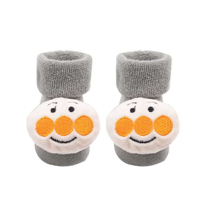 Winter warm cute cartoon doll baby socks