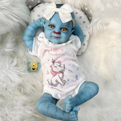 19 inch Open Eyes Avatar Reborn Dolls with Headband - Felicia